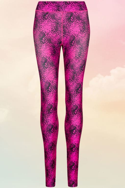 Girlie Cool Printed Speckled Pink Leggings