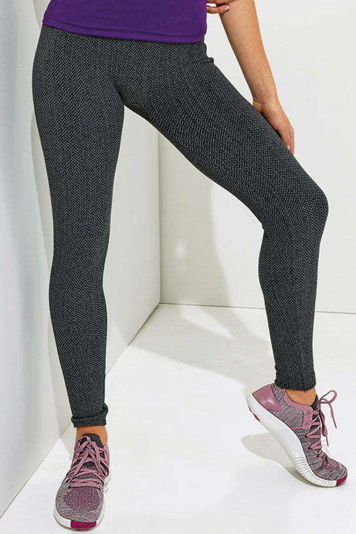 Womens ActiveLife Knitted Charcoal Gym Leggings