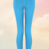 Womens Core Turquoise Gym Leggings Back