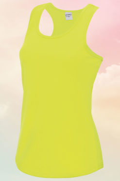 Womens Electric Yellow Cool Vest