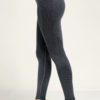 Womens Seamless 3D Fit Multi Sport Black Denim Look Leggings Side