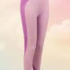 Womens Seamless Panelled Light Pink Purple Leggings