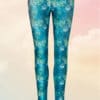 Womens Tropical Reef Funky Gym Leggings Front